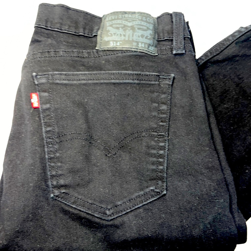 Levi’s 514 black jeans 34 x 32